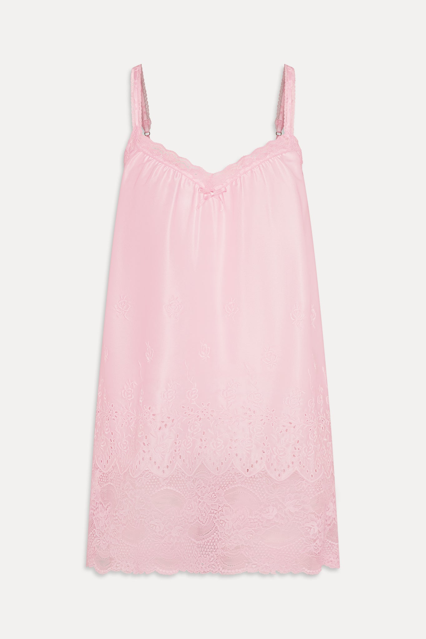 First Crush Satin Babydoll Dress - Pillow Talk Pink - Image 3