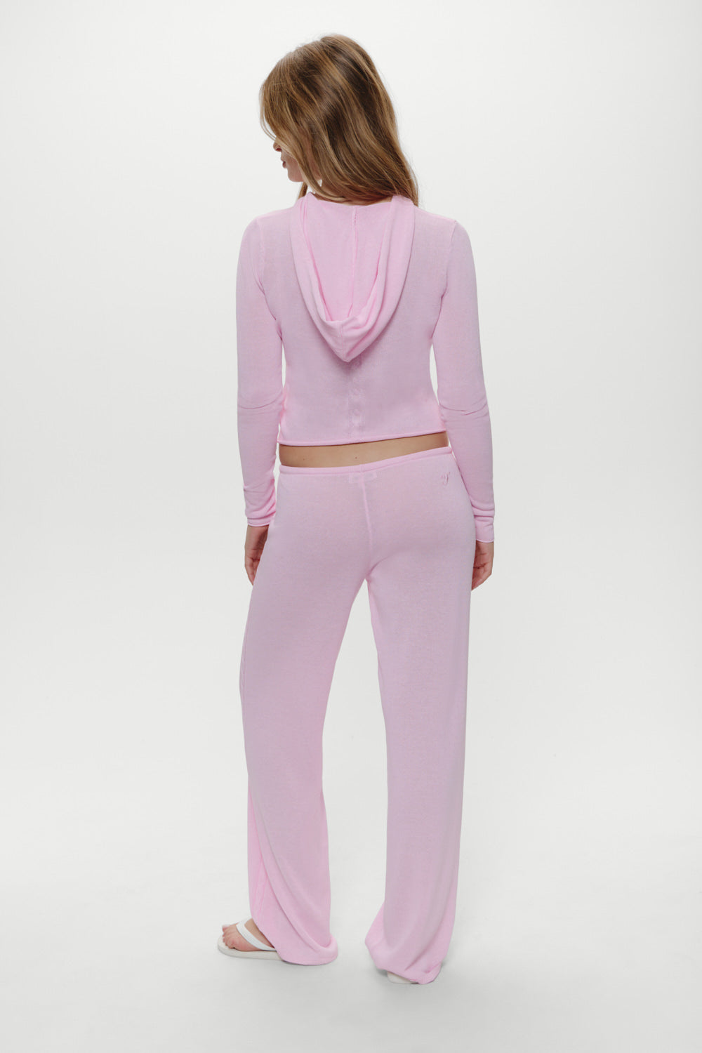 Ela Low Rise Knit Pants - Pink Cloud - Image 4