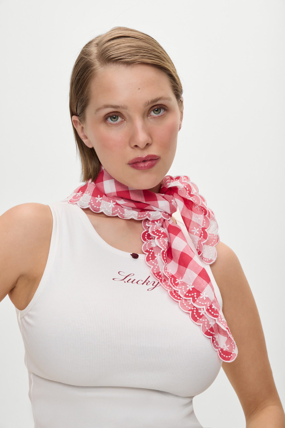 x BELLA HADID Little Miss Head Scarf - Malibu Picnic - Image 2