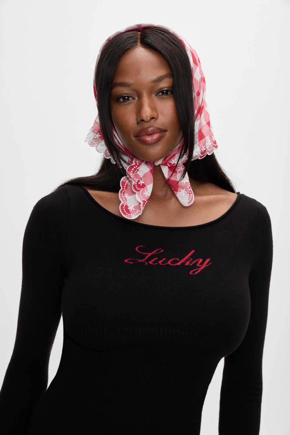 x BELLA HADID Little Miss Head Scarf - Malibu Picnic - Image 6