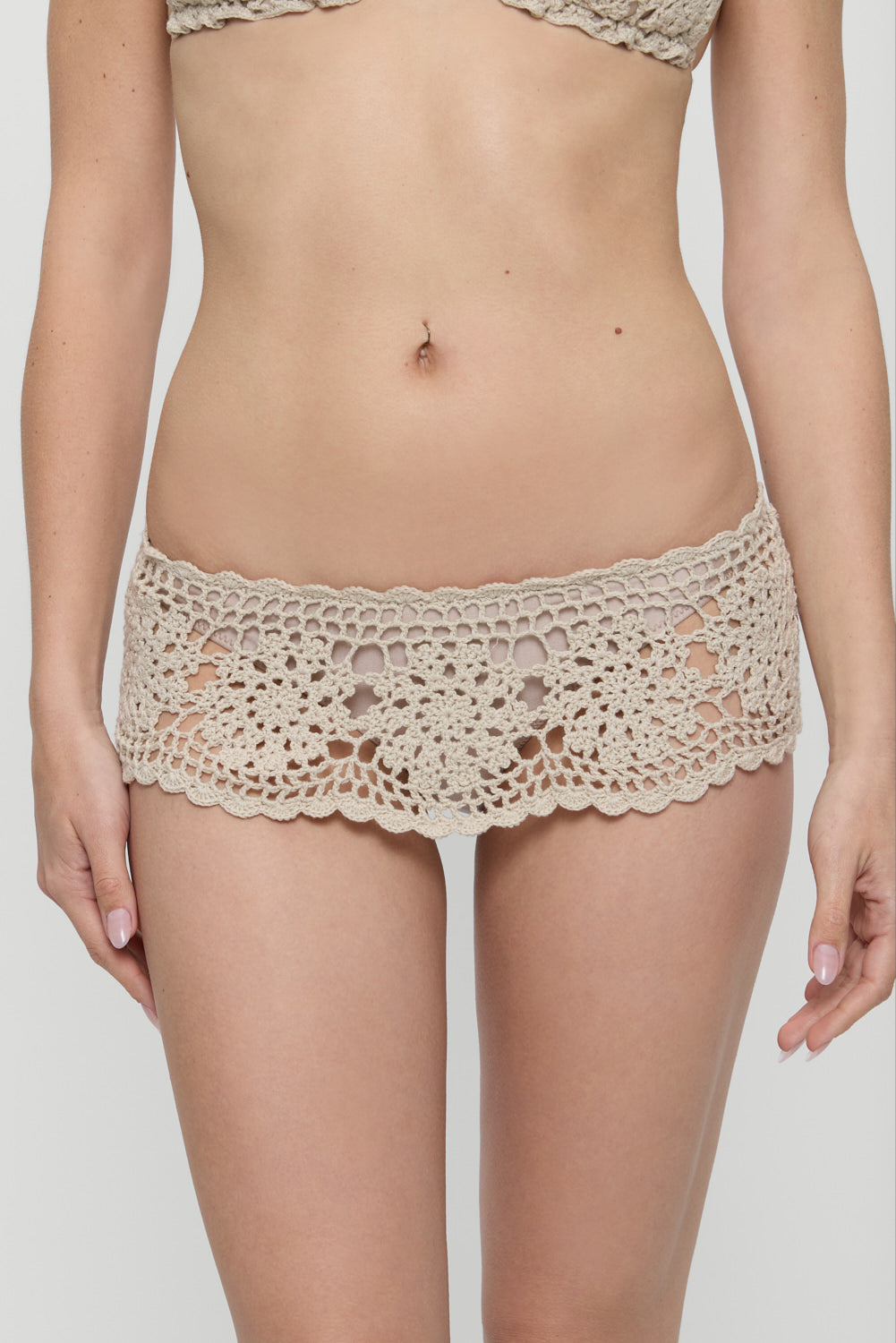 Shelly Crochet Shine Swim Skirt - Birthday Suit - Image 2