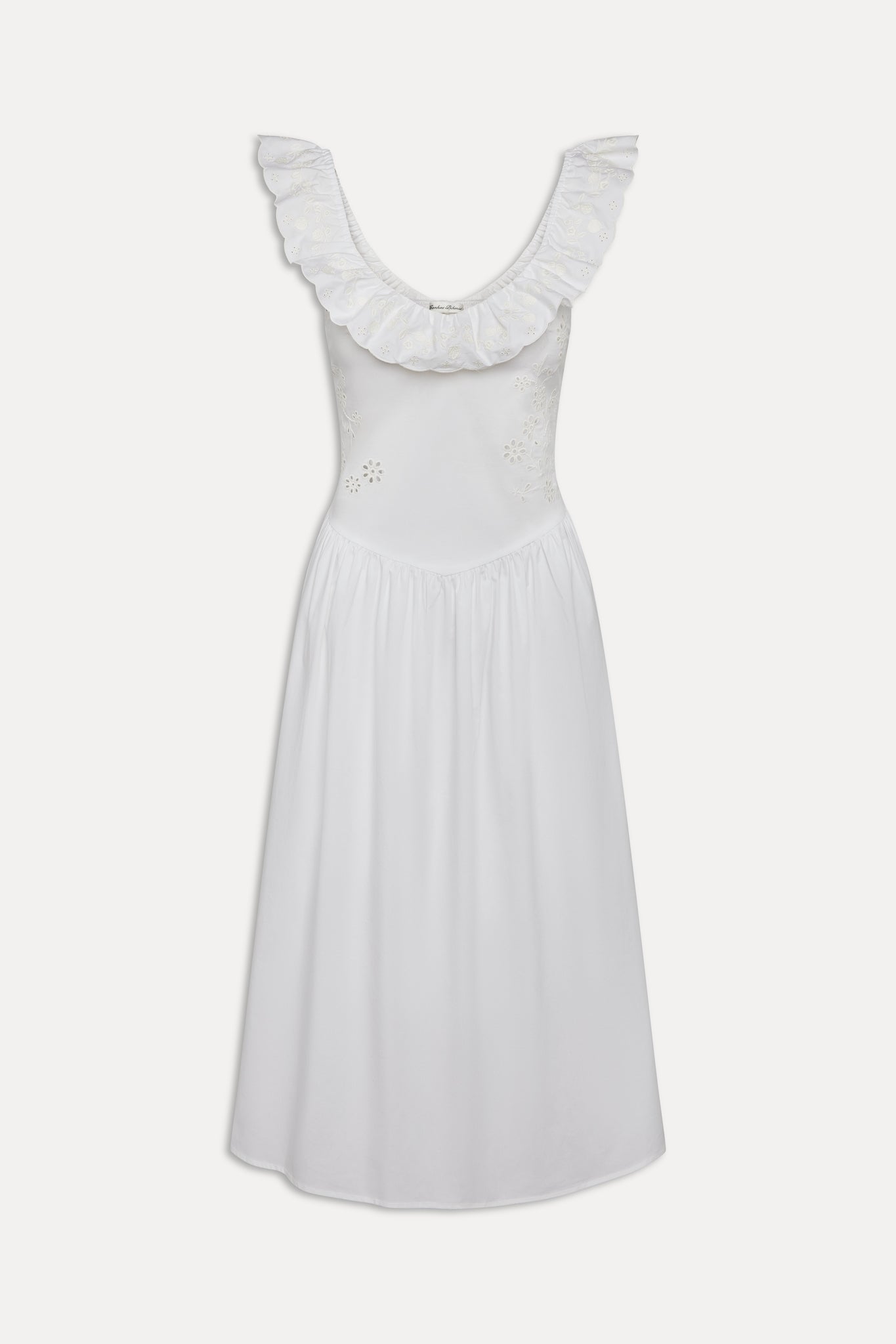 Georgia Cotton Embroidered Midi Dress - Angel's Meadow - Image 3