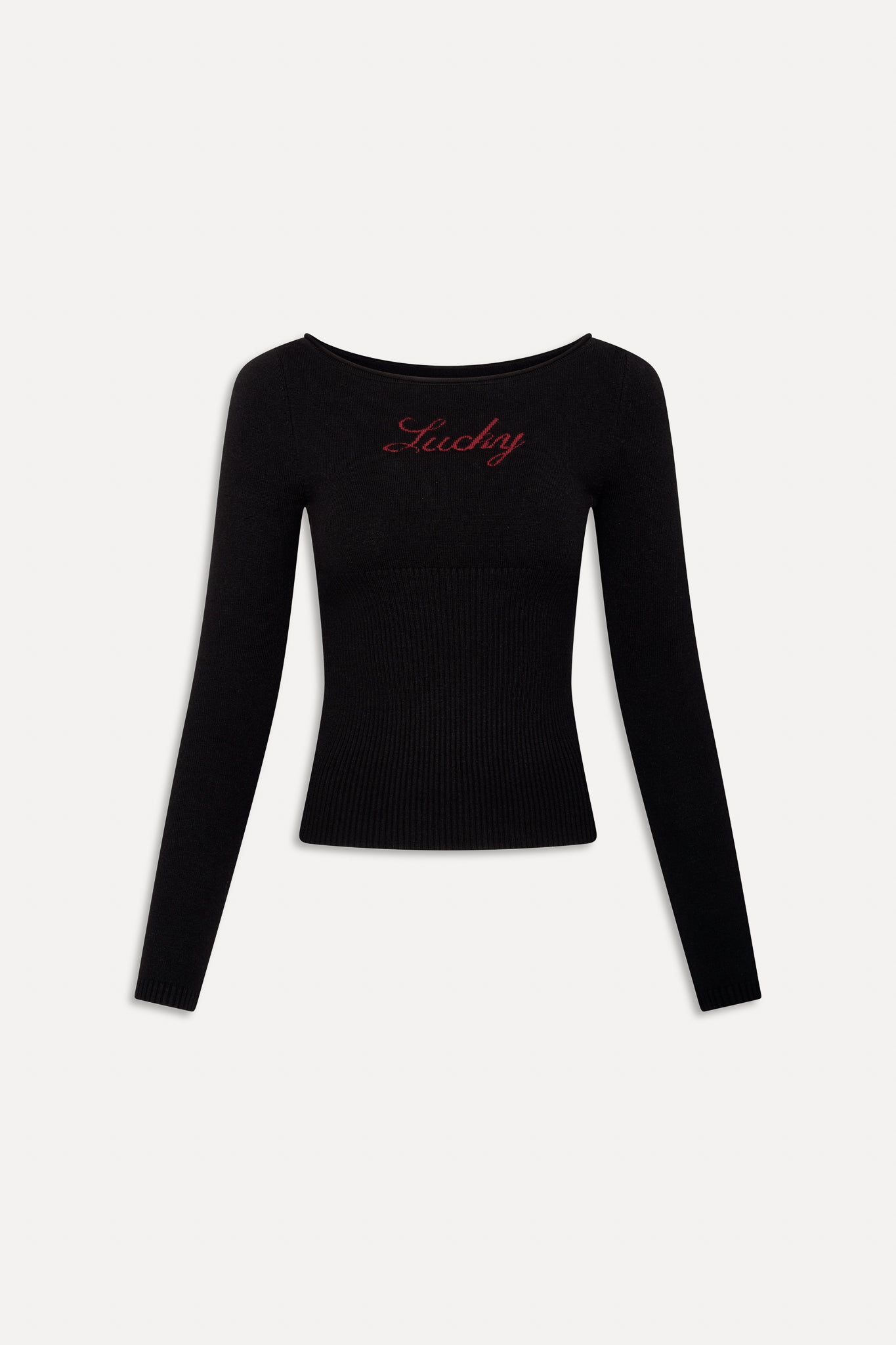 x BELLA HADID Theo Knit Sweater - Lone Star Black - Image 3